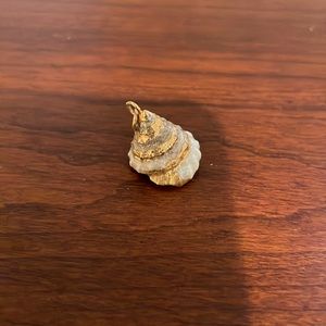 Seashell gold rim charms from Bermuda